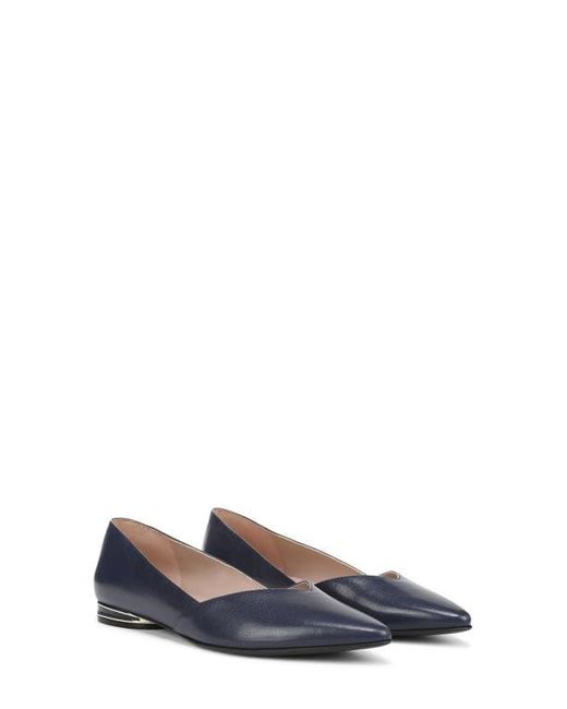 Naturalizer Blue Havana Pointed Toe Flat