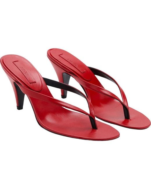 Mango Red Funnel Heel Flip Flop