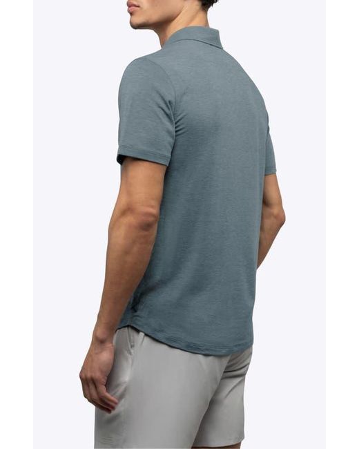 Cuts Blue Crossover Polo for men