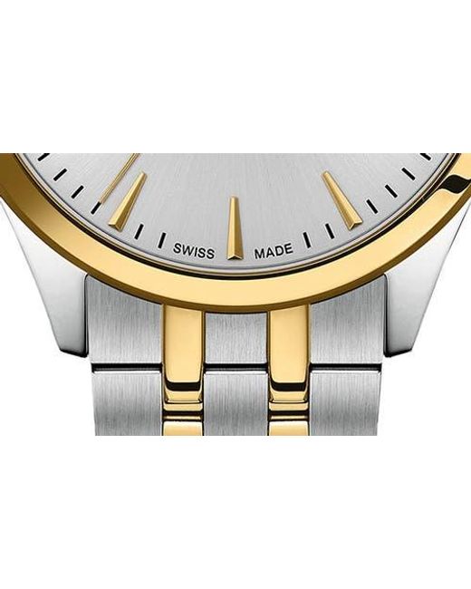 Tissot Metallic Classic Dream Powermatic 80 Two-Tone Bracelet Watch, 40Mm for men