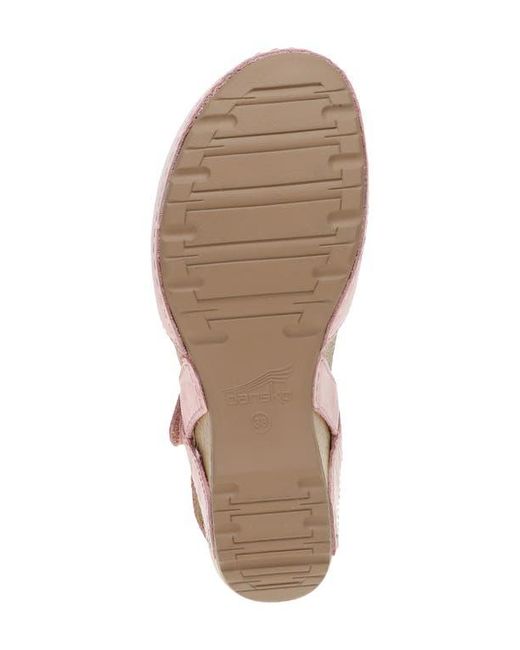 Dansko Pink Tiffani Wedge Pump