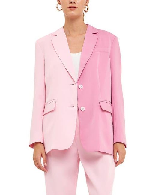 Endless Rose Pink Two-Tone Blazer