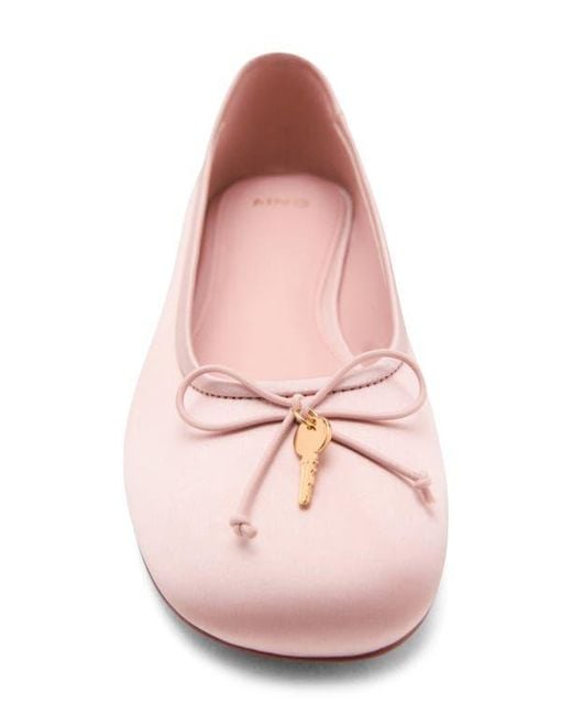 Mango Pink Ballet Flat