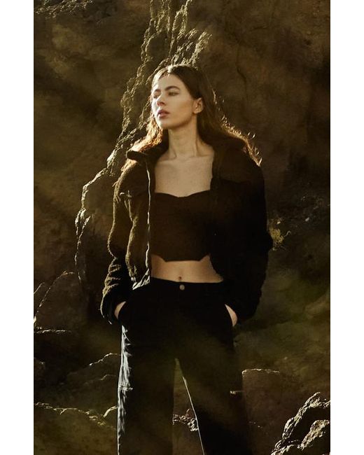 Kancan Black Monet Cropped Jacket