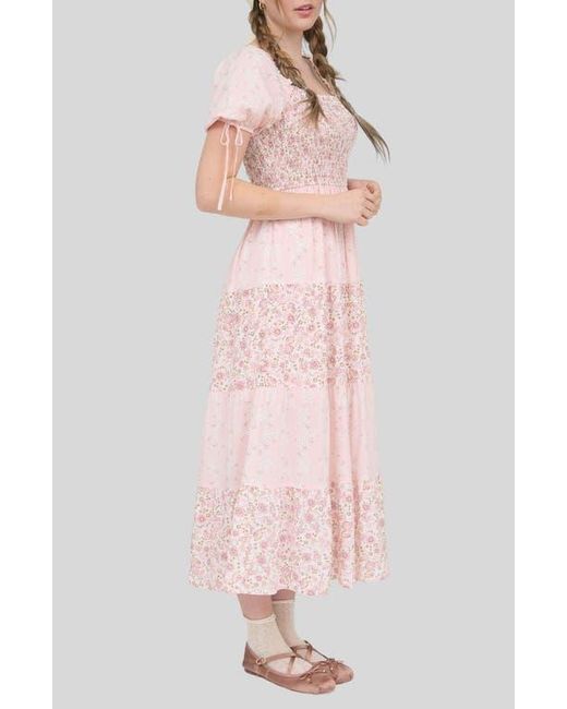 blu pepper pink dress RESTOCK: Pinch Me Midi Dress-Blush