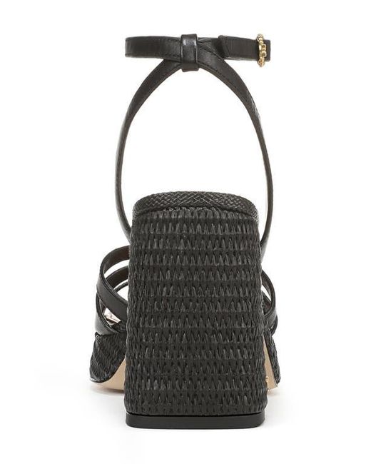 Sam Edelman Black Reese Platform Wedge Sandal