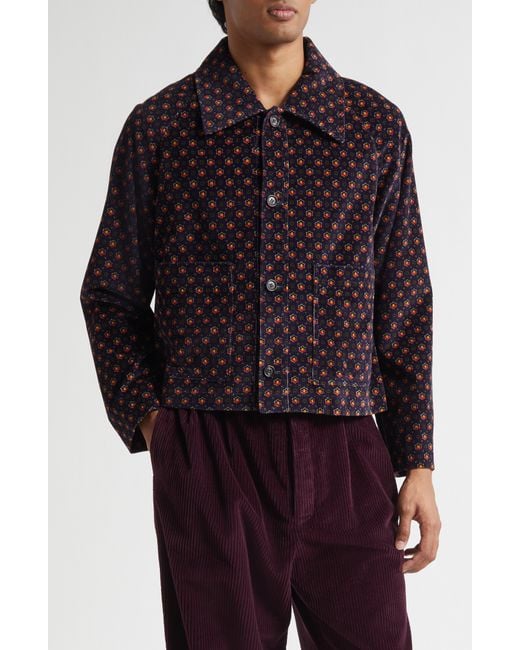 Bode Red Mcallister Corduroy Jacket for men