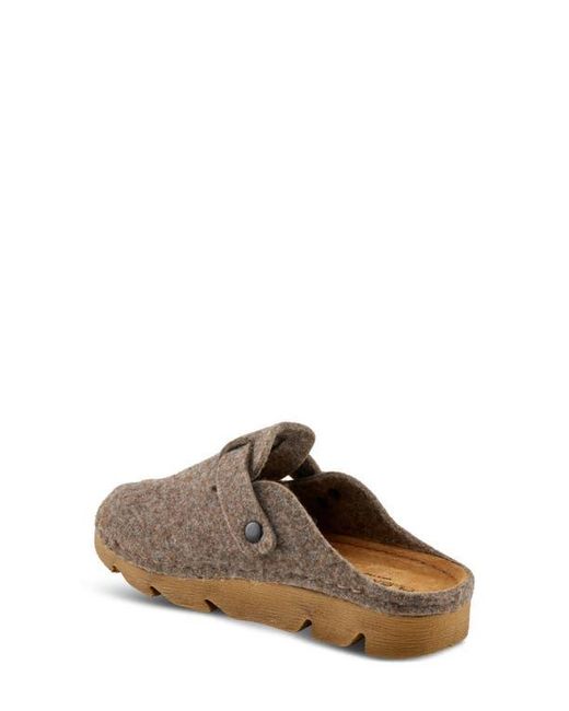 Flexus by Spring Step Brown Clogger Mule