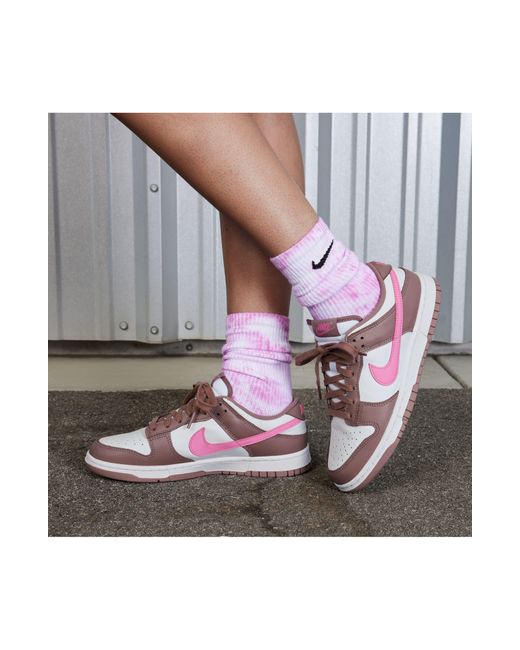 Nike Pink Dunk Low Sneaker