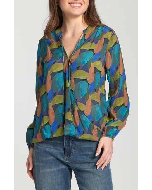 Apny Blue Printed Top