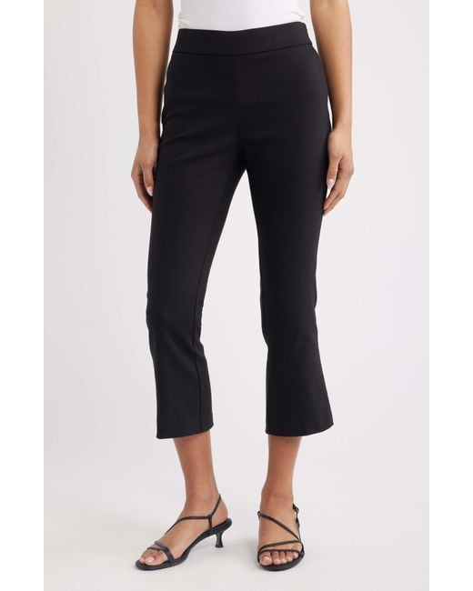 Halogen® Black Woven Kick Flare Pants