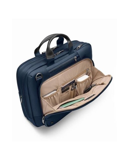 Briggs & Riley Blue @Work Medium Expandable Briefcase