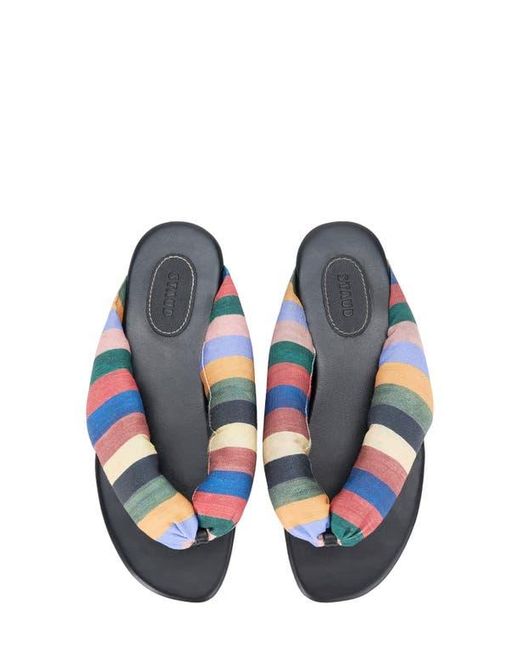 Staud Blue Juno Thong Sandal