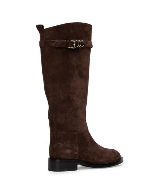 Black Suede Studio Brown Ashley Suede Boot