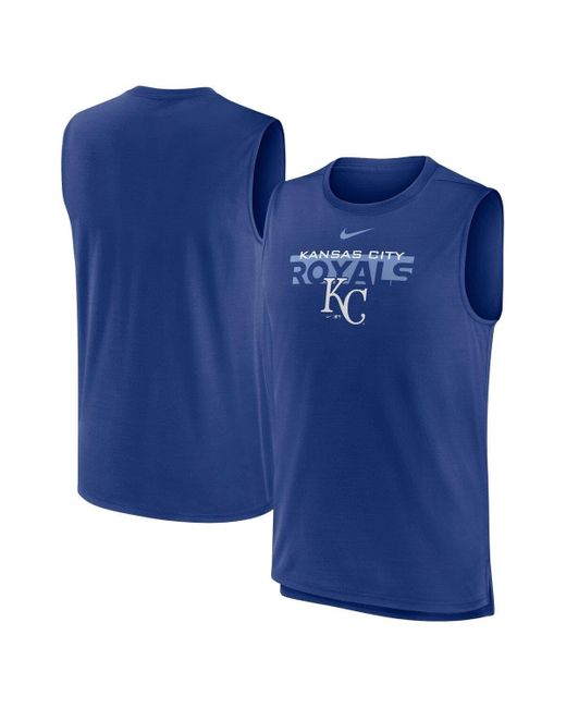 Nike Blue Kansas City S Knockout Stack Exceed Performance Muscle Tank Top At Nordstrom for men