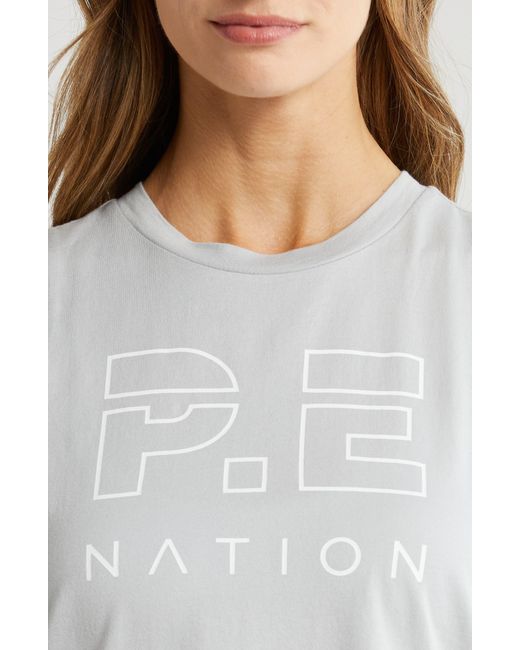 P.E Nation White P. E Nation Shuffle Organic Cotton Tank