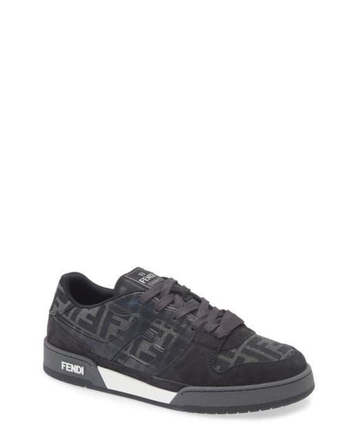 Fendi Gray Ff Match Sneaker for men