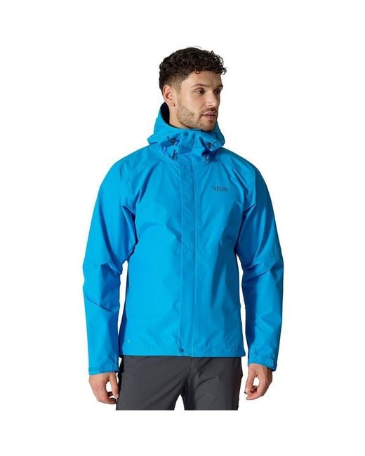 Rab Blue Downpour Jacket for men