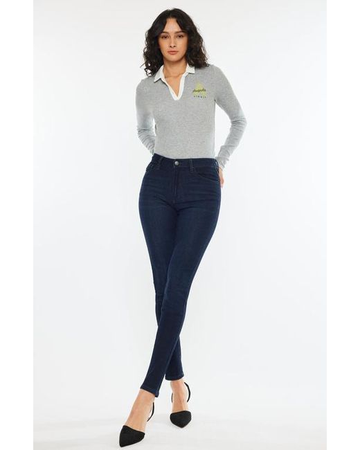 Kancan Blue Addison Essentials High Rise Super Skinny Jeans