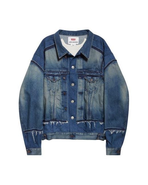Junya Watanabe Blue X Levi's Deconstructed Denim Trucker Jacket