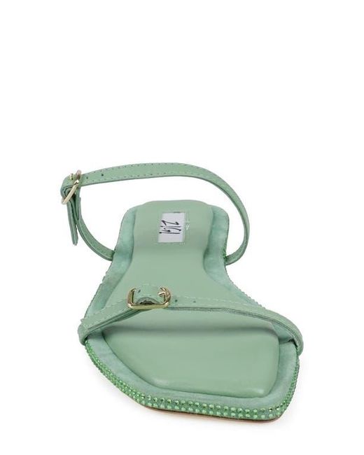 Zigi Green Two-Strap Sandal