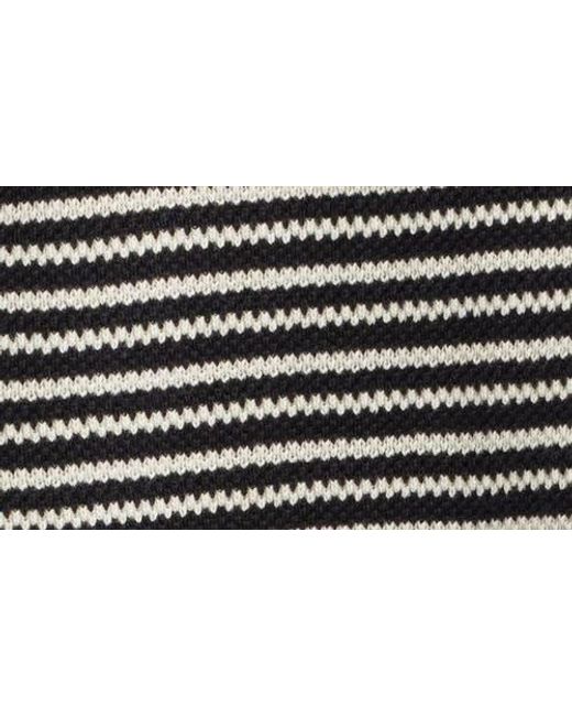Madewell Black Stripe Curved Long Sleeve T-Shirt