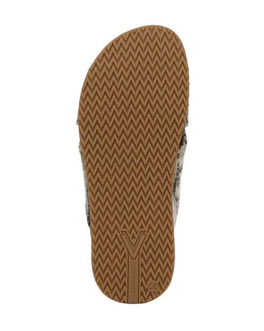 Vionic Gray Etna Crossover Slide Sandal