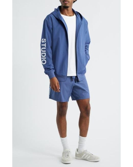 Saint Studio Blue Jett Lawrence Tempo Forever Tech Zip Jacket for men