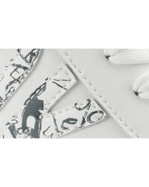 DKNY White Abeni Sneaker