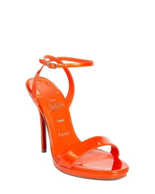 Christian Louboutin Orange Miss Z Queen Sandal