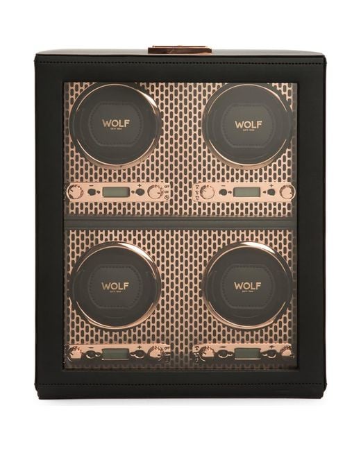 Wolf Multicolor Axis 4 Piece Watch Winder for men