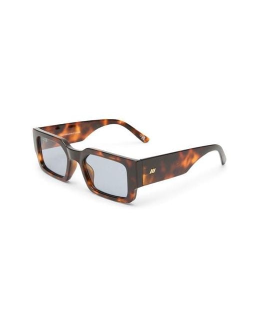 Le Specs Brown Contemplation 54Mm Rectangular Sunglasses for men