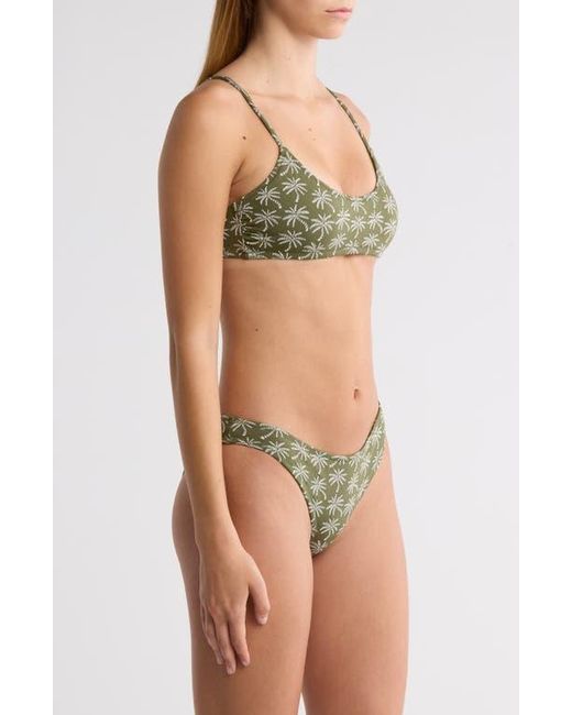 Lemlem Green Asha Bikini Top