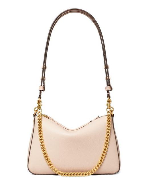 Tory Burch Natural Small Perry Leather Shoulder Bag