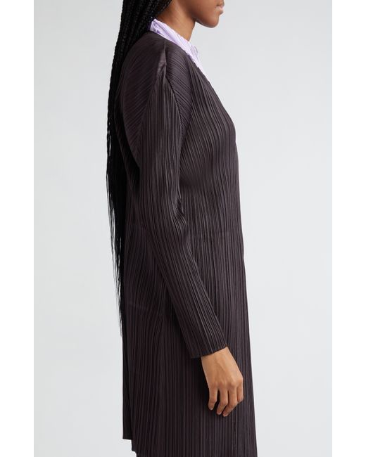 Pleats Please Issey Miyake Gray Monthly Colors April Cardigan
