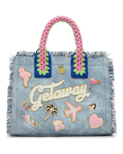 ALDO Blue Beachy Tote