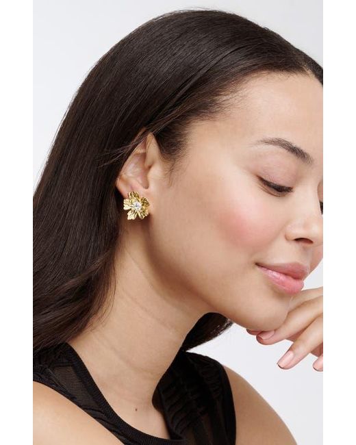 Ted Baker Yellow Petulia Flower Statement Stud Earrings