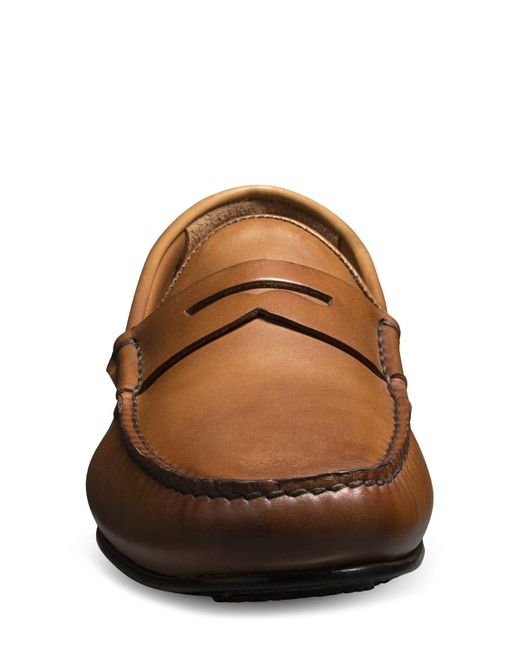 Allen Edmonds Supersport Moc Toe Penny Loafer in Brown for Men Lyst