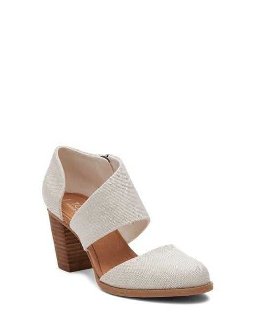 TOMS White Milan Heel