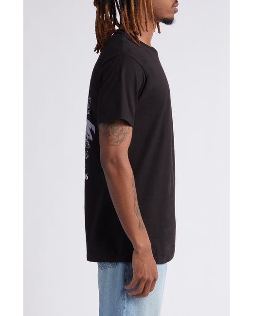 Vans Black Dual Palms Club Cotton Graphic T-shirt for men