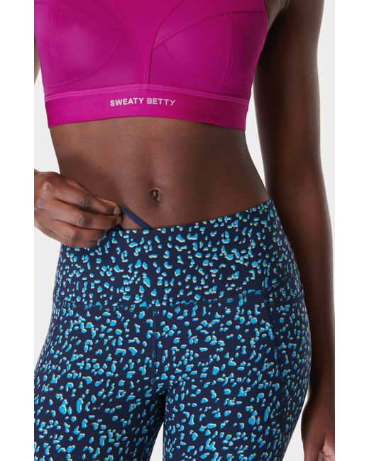 Sweaty Betty Blue Power Workout 7/8 leggings