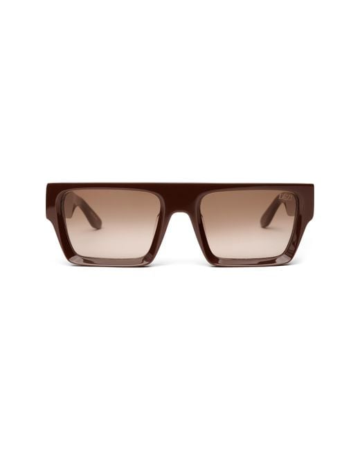 DEZI Brown Slick 55Mm Shield Sunglasses