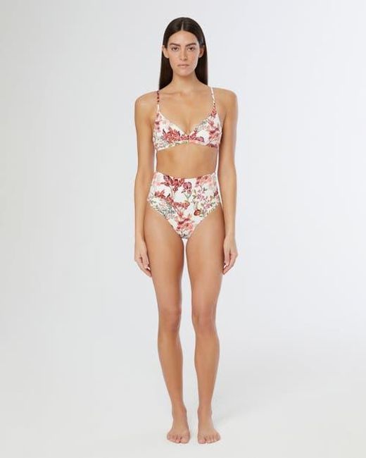 Onia Red Malin Bikini Top