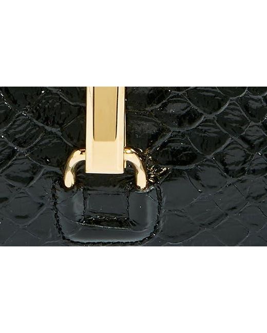 Tom Ford Black Mini Monarch Snake Embossed Leather Shoulder Bag