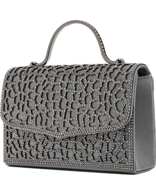Lady Couture Metallic Rhinestone Handbag