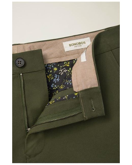 Bonobos Green The 2.0 Flat Front Stretch Cotton Chinos for men