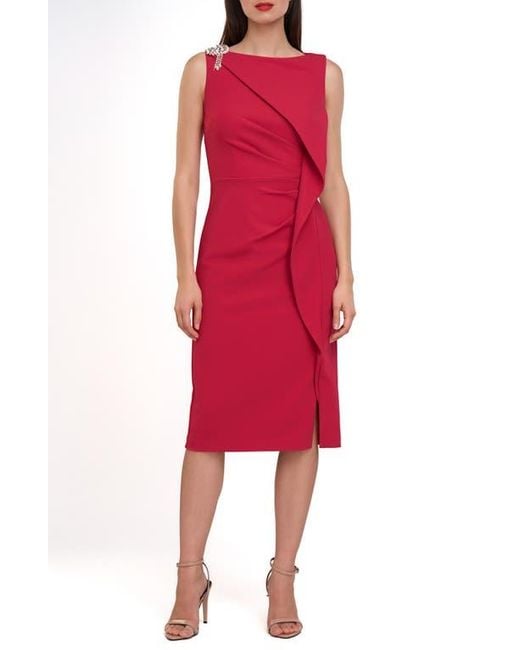 Js collections red dress online