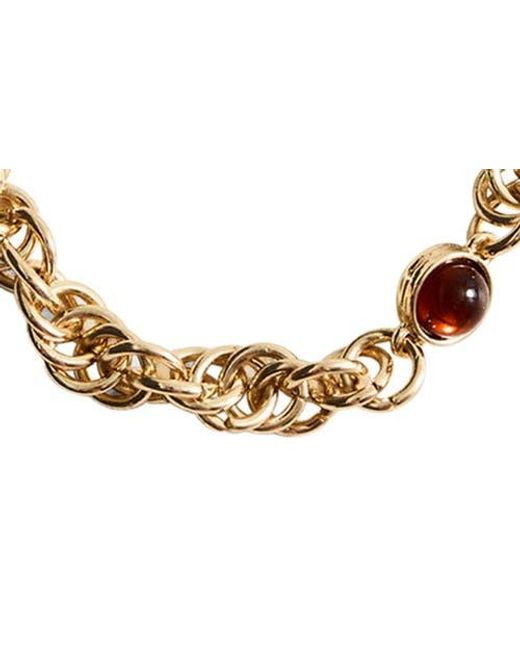 Mango Metallic Combined Bead Chain Necklace