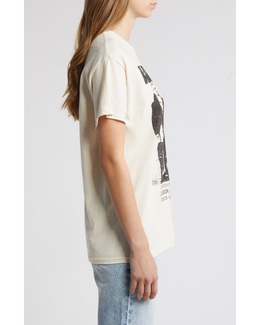 THE VINYL ICONS Gray Blondie London Cotton Graphic T-shirt