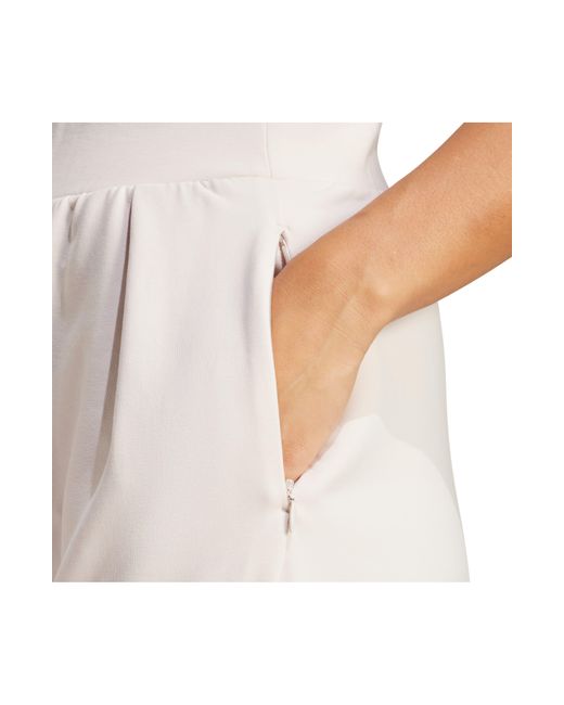 adidas Wide Leg Yoga Pants in White Lyst